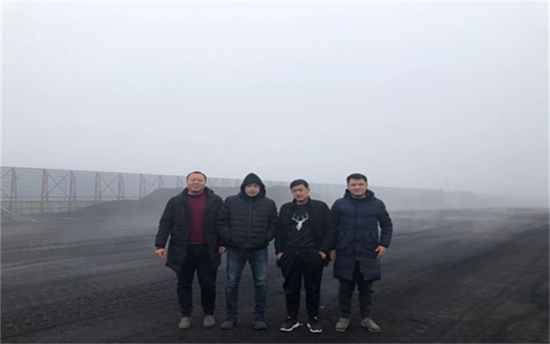 聂憬副总经理（左2）前往山西五寨李家平站台进行项目调查 新能通.贾唯部长（左1）